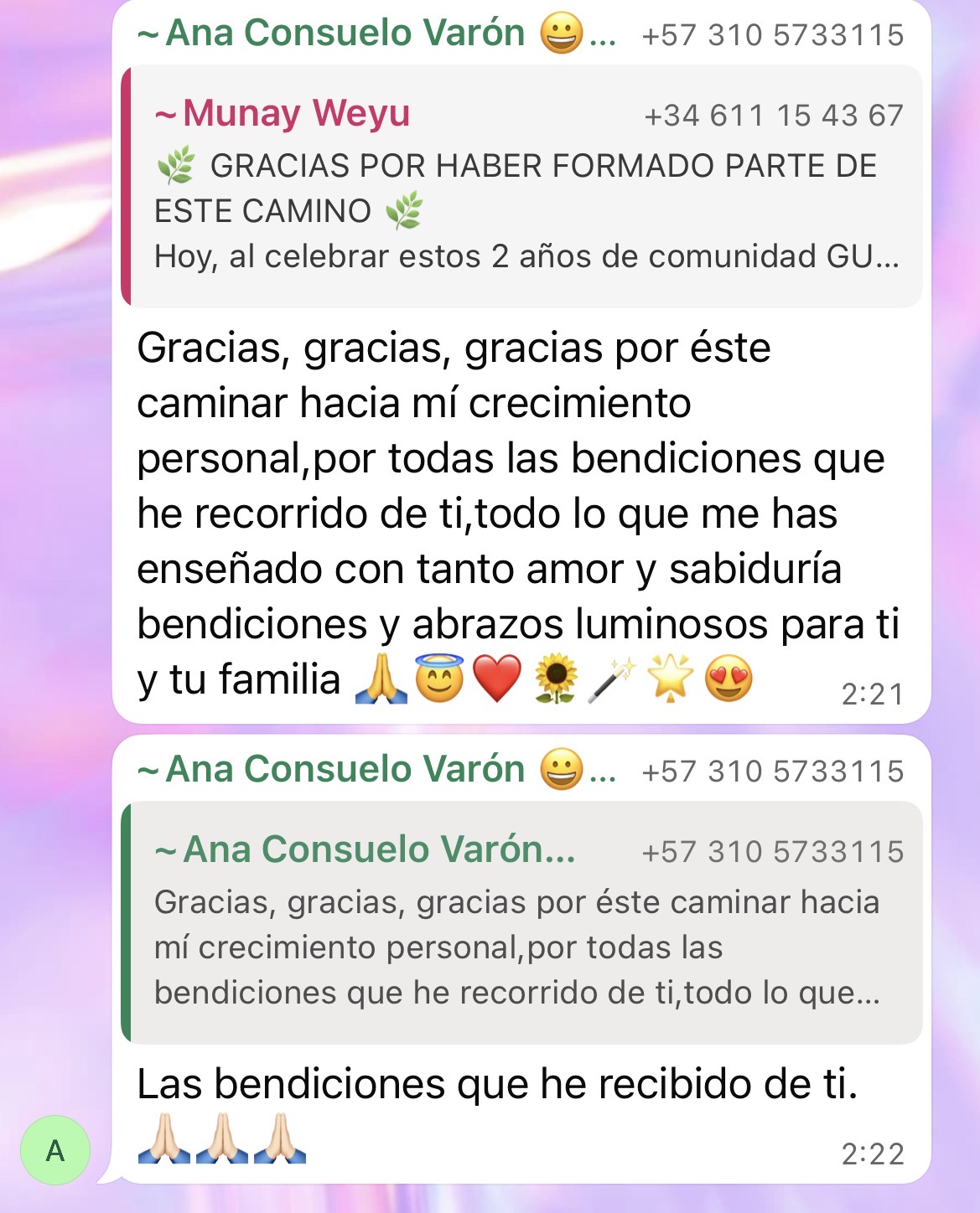 Testimonio real de la comunidad 2